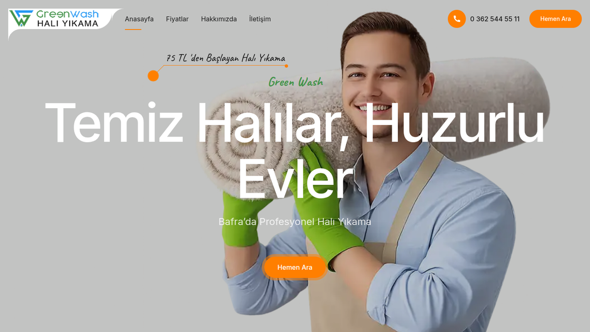 Halımı Yıka live local service website